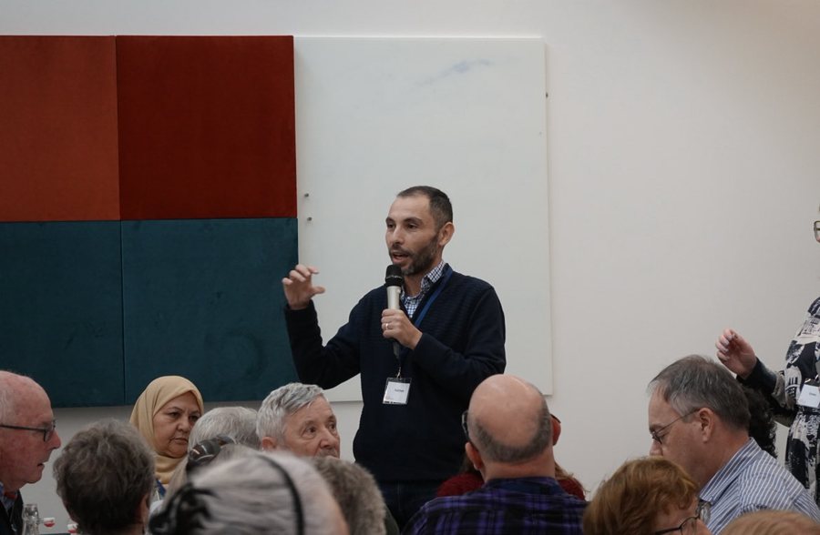 Audience attending an Age-Friendly AI public-engagement session.