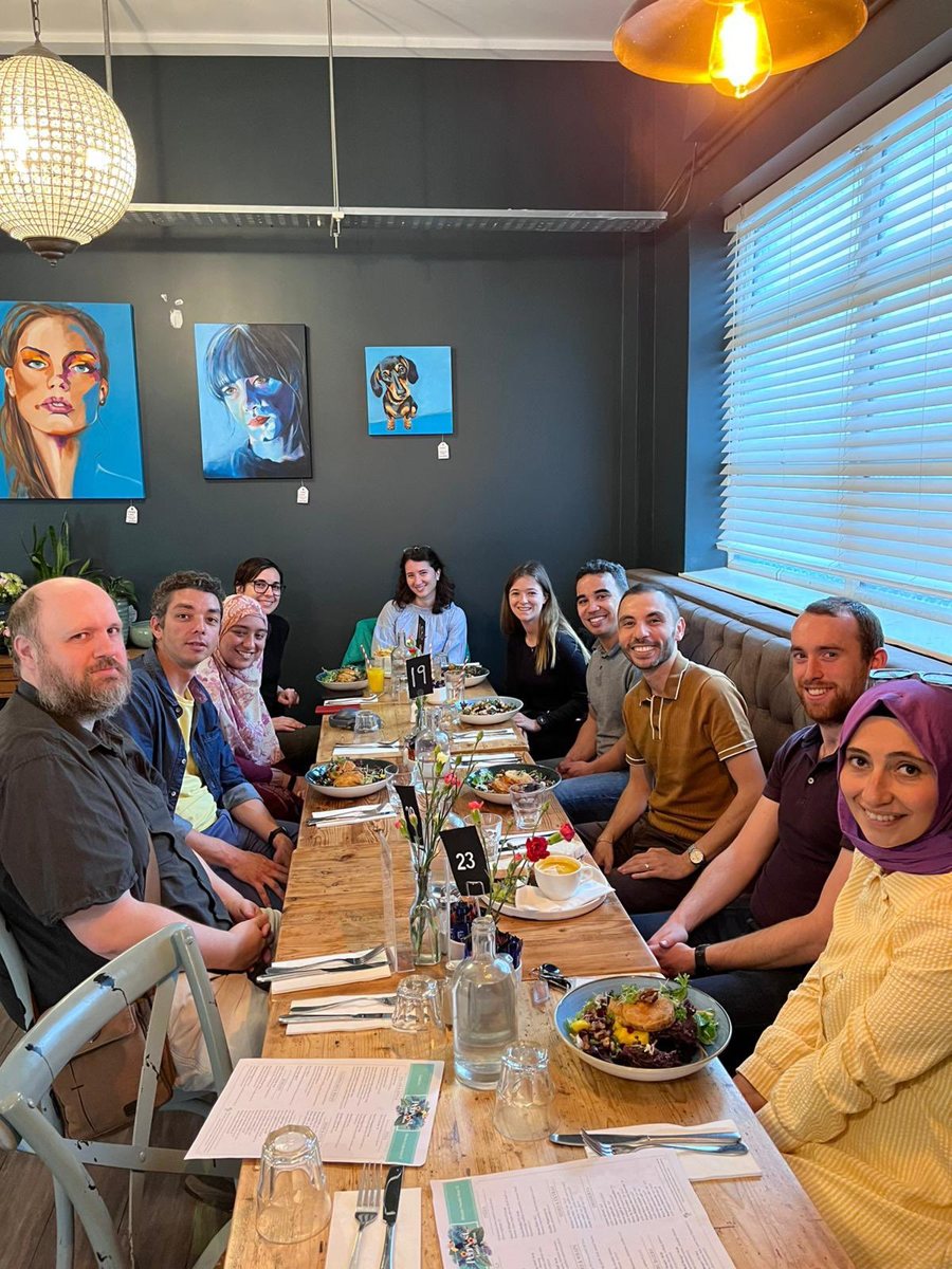Members of the Human-Centred AI Research Group at a team event.