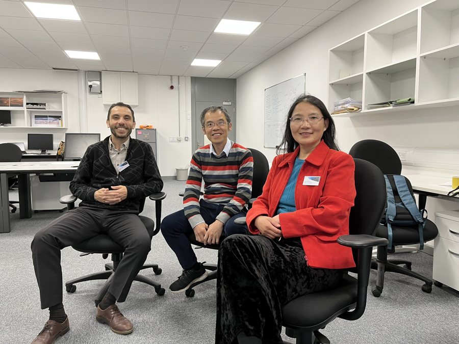 Research collaboration meeting.